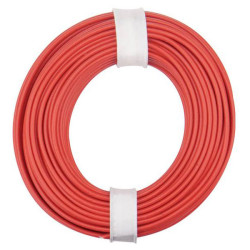 Donau 125-010 Elektronik Strand 10m 1x0.25mm&#xB2; Red