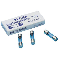 ESKA 521.009 0.16A Medium Blow Glass Fuse 5x20mm (Pack 10)