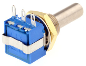 Potencjometr 1kΩ typ Obrotowy Bourns średnica wału 6 mm 1W długość wału 25mm Montaż panelowy