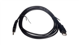 Przedłużacz Czarny Usb A /M - Usb A /Ż S/Usb 2.0 Ak-300202-018-S 1.8M