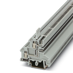 Dwurzędowa złączka szynowa Phoenix Contact poziomy: Podwójny 24 → 12AWGWtykowe, śruba UKK 3-MSTBVH-5.08 250 V