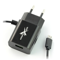 Zasilacz eXtreme Ampere ATCMU24B microUSB + USB 2,4A - czarny