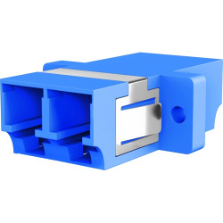 FO adapter, LC duplex, OS2, singlemode, ceramic, blue, 53350.31