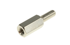 Kołek dystansowy gwint M3 x M3 długość 10mm Mosiądz Męski/żeński Sześciokątny Essentra