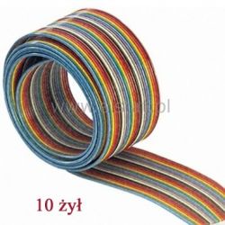 Przewód AWG28 10 x 0,12mm; kolorowy