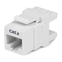 StarTech.com C6KEY110SWH StarTech.com 180 Degree Cat 6 Keystone Jack