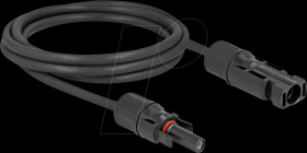 88236 DL4 Solar cable - male/female, Ø 5 mm, 2 m, black