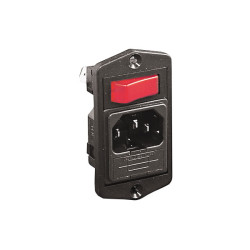 Bulgin BVA01/Z0000/02 Vert Neon Sp Fused Inlet