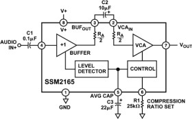 Complete Microphone Conditioner in an 8-Lead Package with Variable Compression & Noise Gating