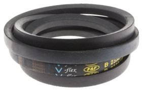 Pas napędowy, profil B, materiał: PET, guma, 17mm x 11mm x 2.28m, RS PRO