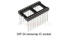 IC Socket 24-DIP wirewrap wide - Harwin