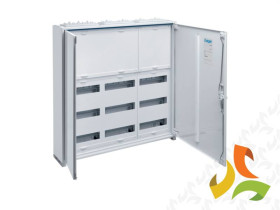 Rozdzielnica natynkowa 108 modułowa 3x3x12M drzwi metal pełne IP44 univers FW FWB53N HAGER