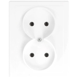 JOWISZ Gniazdo podwójne b/u białe GPt-5 Jw