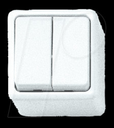 5135.0200.2 KOPP surface-mounted switch, arctic white, series switch