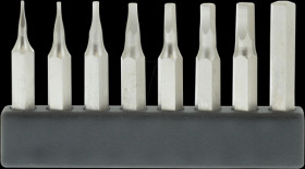 MBS63 4-mm mini bit set, hexagon, 8 pieces