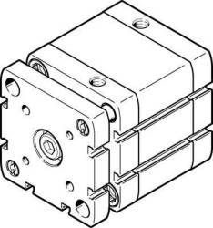 Siłownik kompaktowy FESTO ADNGF-63-80-P-A 554276, Długość skoku: 80 mm