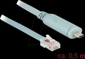 89917 Adapter USB 2.0 Type-C male &gt; 1 x Serial RS-232 RJ45 male 0.5 m
