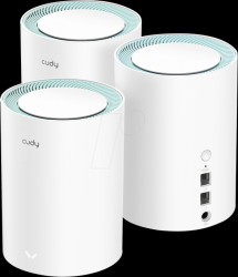 M1300(3-Pack) Wi-Fi Mesh System, 1167 MBit/s, 3 devices