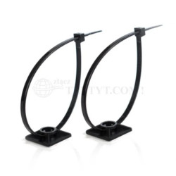 TRYTYT Uchwyt mocujący samoprzylepny HW czarny HW-3ACB /100szt./