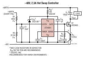 Negative Voltage Hot Swap Controllers in SOT-23
