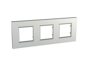 UNICA QUADRO Ramka 3 potrójna silver MGU6.706.55 SCHNEIDER ELECTRIC
