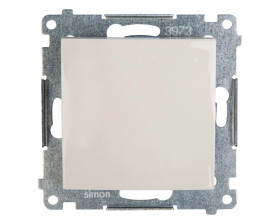 Simon 54 Przycisk pojedynczy, szybkozłącza, kremowy DPR1.01/41