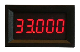 Woltomierz panelowy LED 0-33,000V DC