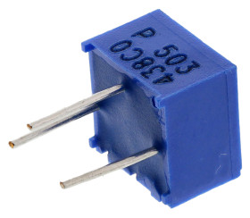 Potencjometr dostrojczy 50kΩ THT 0.5W Regulacja górna 2,77 mm