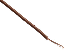 Przewód montażowy H05V-K Brązowy RS PRO 18 AWG 500V dł. 100 m 24 Polichlorek winylu, Polichlorek winylu 70 °C BASEC