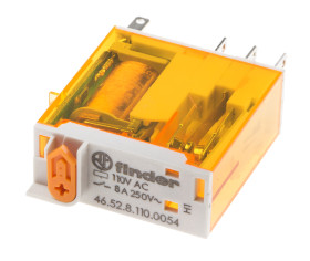 Przekaźnik mocy 110V ac DPDT Finder 1.2W, Wciskane 6900Ω Szybkie łączenie