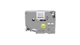 Taśma Tze-221 Do Drukarki Brother 9Mm 8M Biała Taśma Czarny Nadruk