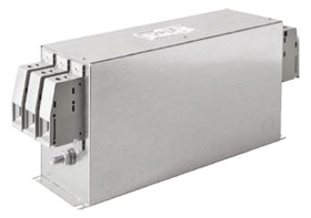 Filtr RFI 30A 3-fazowy 2.5mΩ 520 V AC 50 → 60Hz 1,9 mH, 10 μH Schurter, montaż śrubowy