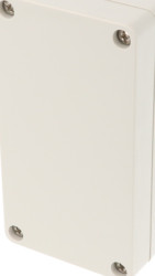 ABS enclosure, (L x W x H) 119 x 66 x 61 mm, light gray (RAL 7035), IP66, 1554DGY