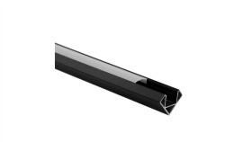 Profil R02 Narożny Czarny +Klosz Mrożony 2M