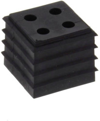 Wiska 10108231 Wkład uszczelniający CDKG 4x3-4 HB BK, (D x S x W) 17.5 x 17.5 x 17.7 mm, tworzywo sztuczne, 10 szt.