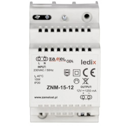 Zasilacz LED modułowy 12V DC 15W ZNM-15-12 LDX10000020