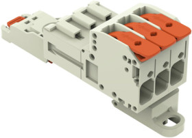 1-wire pin header, 3 pole, pitch 7.62 mm, light gray, 831-1203/306-000