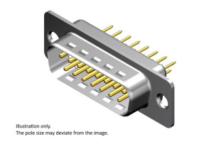 Molex 1727040071 Złącze D-Sub Ilość styków: 37 piny lutownicze 1 szt. pudełko