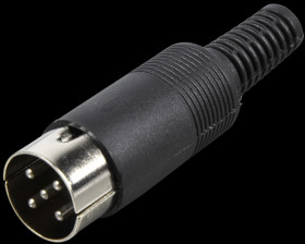 DIN connector, 5-pin, cube