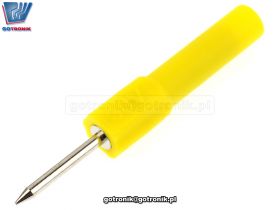 Sonda pomiarowa 2mm na gniazdo banan żółta