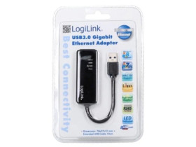 UA0184A Adapter USB na Fast Ethernet, USB 3.0, RJ45 gniazdo, USB A wtyk