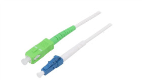 Sca-Lcu/Os2-050Wh Patch Cord Światłowodowy Os2 Lc/Upc,Sc/Apc 5M Lszh Biały