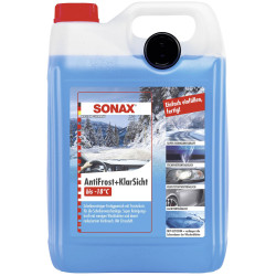 Sonax 134500 Sonax AntiFrost 5L: Citrus-scented winter windscreen antifreeze