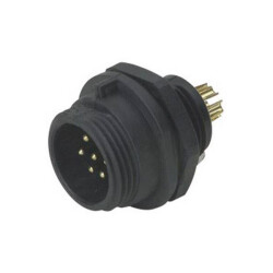 Weipu SP1312/P6 SP13 Bullet Connector Plug 6-Pin Screw Lock UV-Resistant