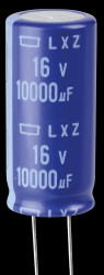ELXZ160ELL103MM40S Elko radial, 10,000 µF, 16 V, 105°, Low ESR, 18 x 40 mm, RM 7.5