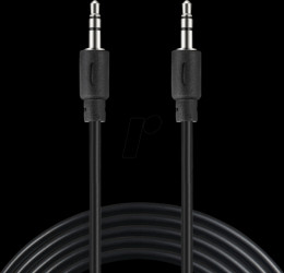 501-24 Audio cable, jack plug, 2 m