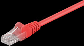 68613 0,25m Cat.5e U/UTP network cable, red