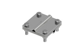 Złącze uniwersalne 3-elem. 80x80 drut8-drut8 stal nierdzewna 215.4.1 NI 21501405