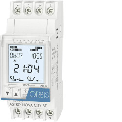 ORBIS OB178012 ASTRO NOVA CITY Digital Timer 230V DIN Rail Mount