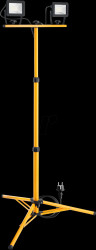 57845 LED work light with stand, 2x20 W, black / yellow, IP65